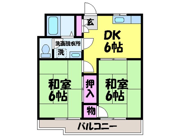 ファミーユシノハラ・の物件間取画像